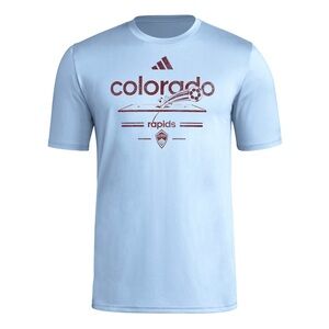 Adidas Colorado Rapids MLS Soccer T-Shirt Light Blue Mens Size Small NWT New